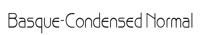 Basque-Condensed Normal font preview
