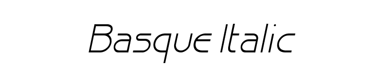 Basque Italic font preview