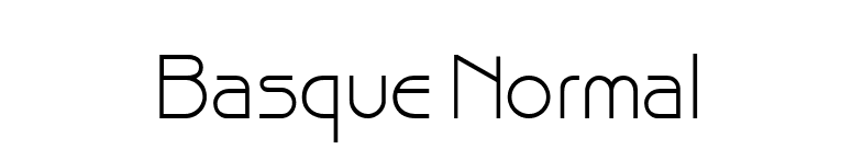 Basque Normal font preview