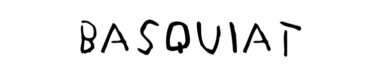 Basquiat font preview