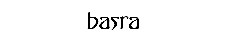 basra font preview
