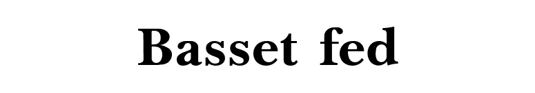 Basset fed font preview