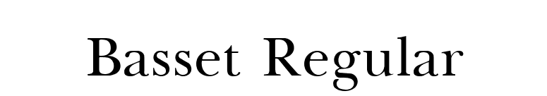 Basset Regular font preview
