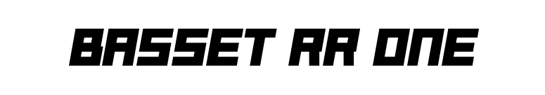 Basset RR One font preview