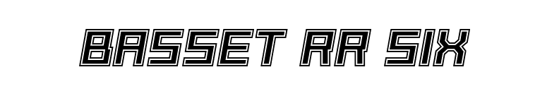 Basset RR Six font preview