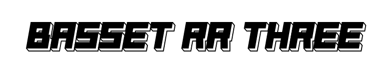 Basset RR Three font preview