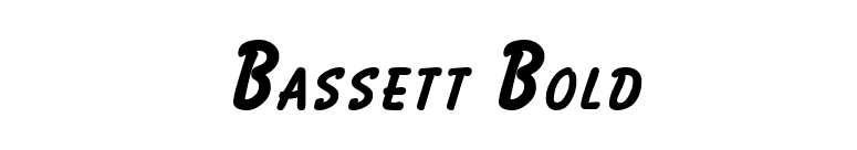 Bassett Bold font preview