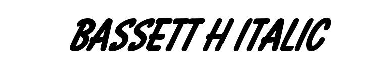 Bassett H Italic font preview