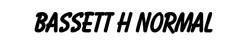 Bassett H Normal font preview