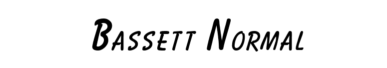 Bassett Normal font preview