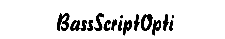 BassScriptOpti font preview