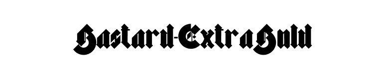 Bastard-ExtraBold font preview