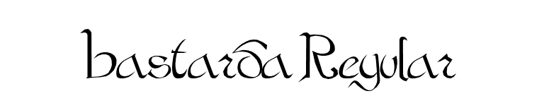 Bastarda Regular font preview