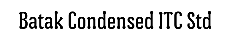 Batak Condensed ITC Std font preview