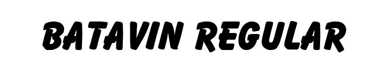 Batavin Regular font preview