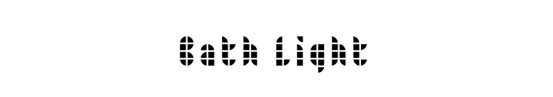 Bath Light font preview