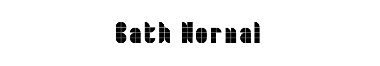 Bath Normal font preview