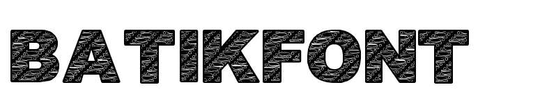 BatikFont1 font preview