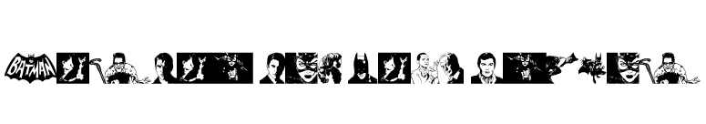 Batman The Dark Knight font preview