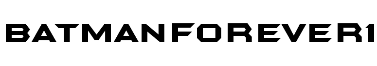 BatmanForever1 font preview