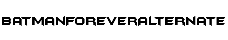 BatmanForeverAlternate font preview