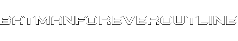 BatmanForeverOutline font preview