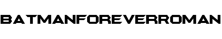 BatmanForeverRoman font preview
