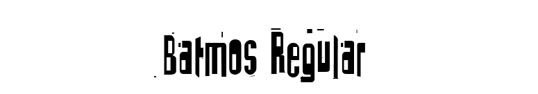 Batmos Regular font preview