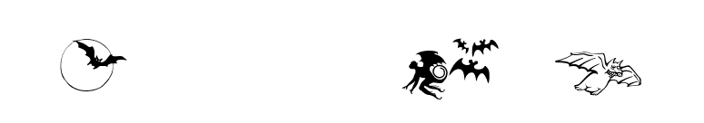 Bats-Symbols font preview