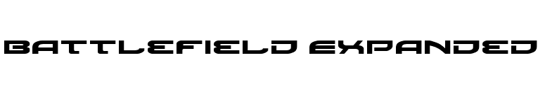 Battlefield Expanded font preview