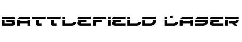 Battlefield Laser font preview