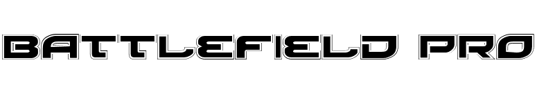 Battlefield Pro font preview