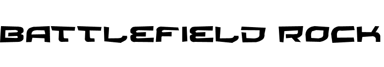 Battlefield Rock font preview