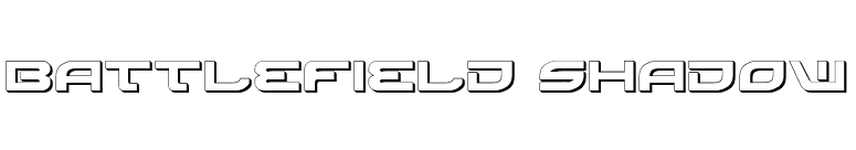 Battlefield Shadow font preview