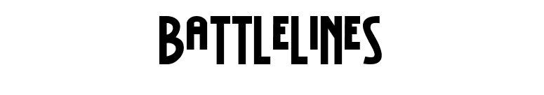 BattleLines font preview