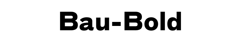 Bau-Bold font preview