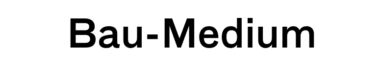 Bau-Medium font preview