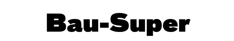 Bau-Super font preview