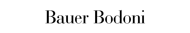 Bauer Bodoni Font Free Mac
