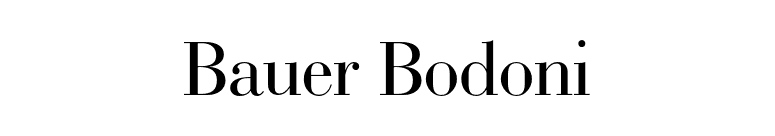Bauer Bodoni font preview
