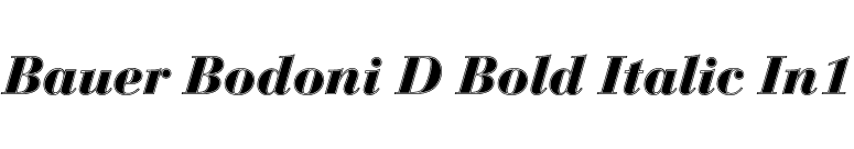 Bauer Bodoni D Bold Italic In1 font preview