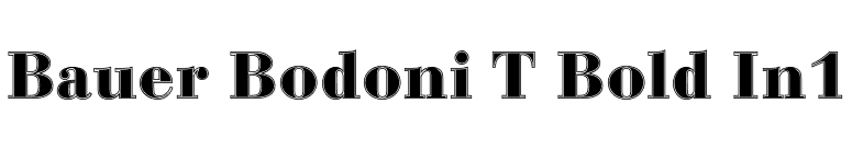 Bauer Bodoni T Bold In1 font preview