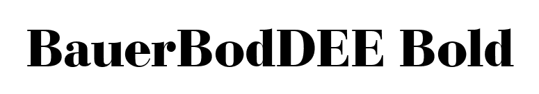 BauerBodDEE Bold font preview