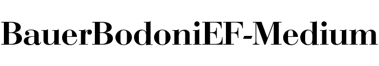 BauerBodoniEF-Medium font preview