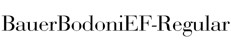 BauerBodoniEF-Regular font preview