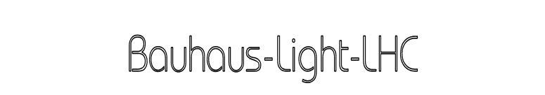 Bauhaus-Light-LHC font preview