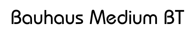 Bauhaus Medium BT font preview