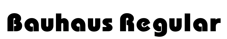 Bauhaus Regular font preview