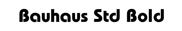 Bauhaus Std Bold font preview
