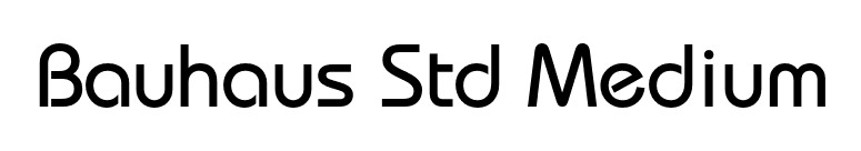 Bauhaus Std Medium font preview
